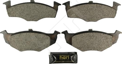 Hart 249 181 - Комплект спирачно феродо, дискови спирачки vvparts.bg