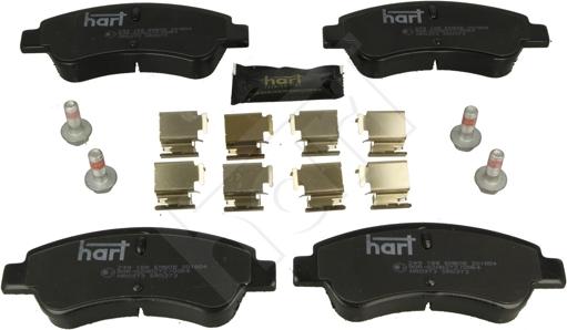 Hart 249 188 - Комплект спирачно феродо, дискови спирачки vvparts.bg