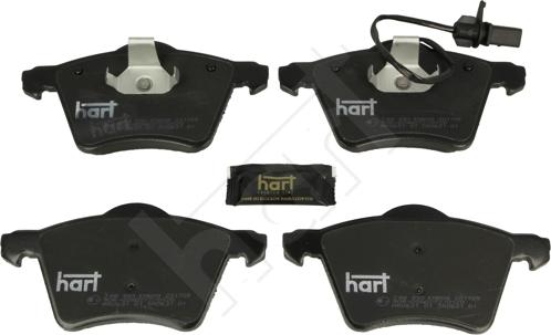 Hart 248 993 - Комплект спирачно феродо, дискови спирачки vvparts.bg