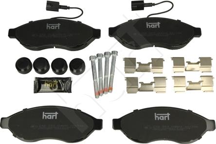 Hart 248 953 - Комплект спирачно феродо, дискови спирачки vvparts.bg
