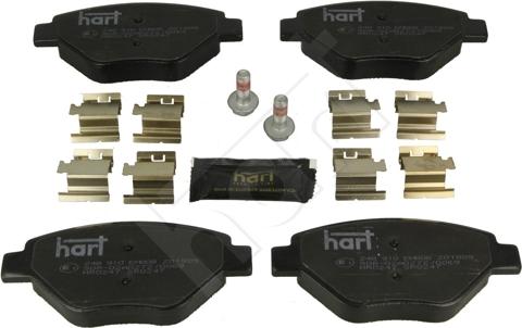 Hart 248 910 - Комплект спирачно феродо, дискови спирачки vvparts.bg