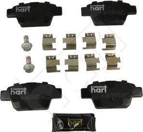 Hart 248 938 - Комплект спирачно феродо, дискови спирачки vvparts.bg