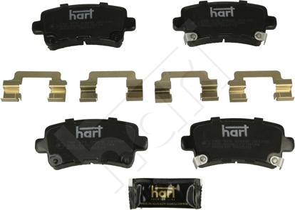 Hart 248 978 - Комплект спирачно феродо, дискови спирачки vvparts.bg