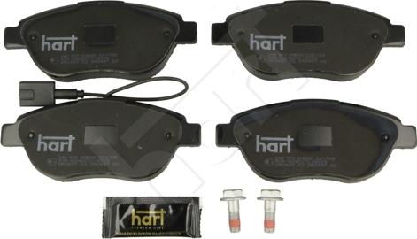 Hart 248 973 - Комплект спирачно феродо, дискови спирачки vvparts.bg