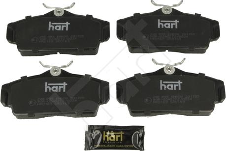 Hart 248 895 - Комплект спирачно феродо, дискови спирачки vvparts.bg