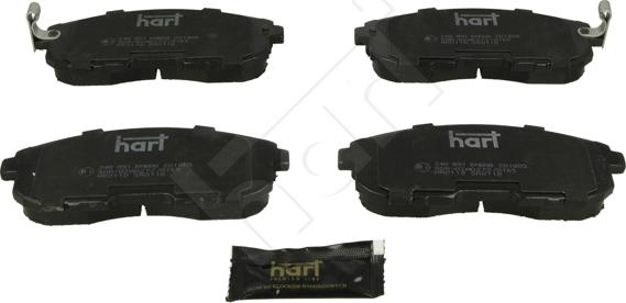 Hart 248 891 - Комплект спирачно феродо, дискови спирачки vvparts.bg