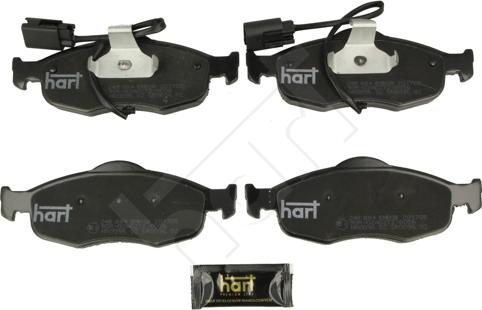 Hart 248 884 - Комплект спирачно феродо, дискови спирачки vvparts.bg