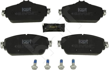 Hart 256 944 - Комплект спирачно феродо, дискови спирачки vvparts.bg