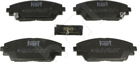 Hart 256 945 - Комплект спирачно феродо, дискови спирачки vvparts.bg