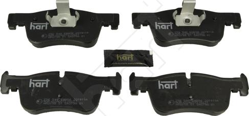 Hart 256 548 - Комплект спирачно феродо, дискови спирачки vvparts.bg