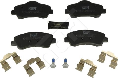 Hart 256 542 - Комплект спирачно феродо, дискови спирачки vvparts.bg