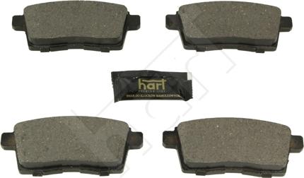 Hart 256 533 - Комплект спирачно феродо, дискови спирачки vvparts.bg