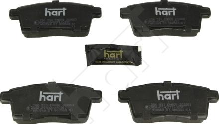 Hart 256 533 - Комплект спирачно феродо, дискови спирачки vvparts.bg