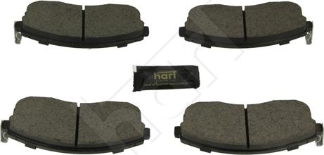Hart 256 521 - Комплект спирачно феродо, дискови спирачки vvparts.bg