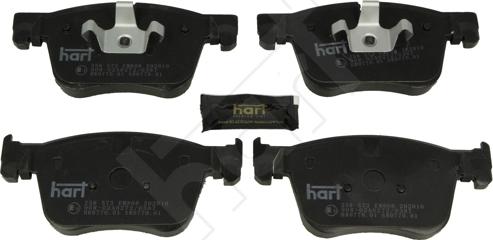 Hart 258 573 - Комплект спирачно феродо, дискови спирачки vvparts.bg