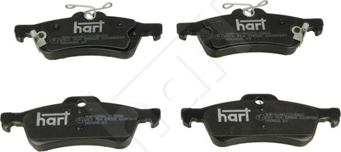 Hart 253 764 - Комплект спирачно феродо, дискови спирачки vvparts.bg