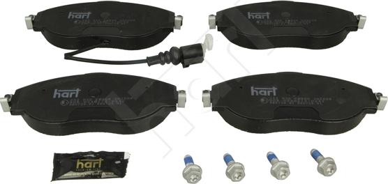 Hart 252 930 - Комплект спирачно феродо, дискови спирачки vvparts.bg
