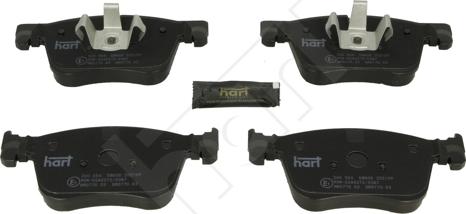 Hart 260 554 - Комплект спирачно феродо, дискови спирачки vvparts.bg