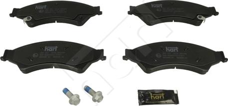 Hart 260 557 - Комплект спирачно феродо, дискови спирачки vvparts.bg