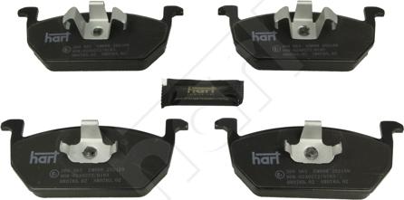 Hart 260 563 - Комплект спирачно феродо, дискови спирачки vvparts.bg