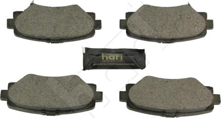 Hart 260 771 - Комплект спирачно феродо, дискови спирачки vvparts.bg