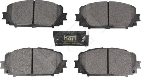 Hart 261 843 - Комплект спирачно феродо, дискови спирачки vvparts.bg