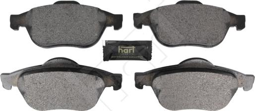 Hart 261 857 - Комплект спирачно феродо, дискови спирачки vvparts.bg