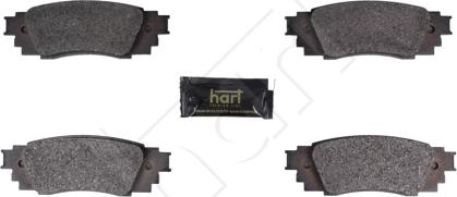Hart 261 827 - Комплект спирачно феродо, дискови спирачки vvparts.bg
