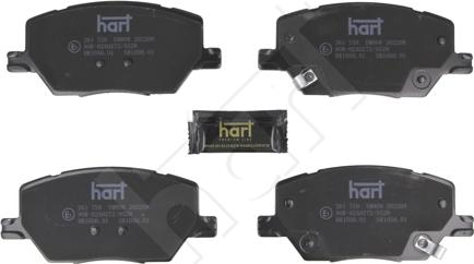 Hart 261 759 - Комплект спирачно феродо, дискови спирачки vvparts.bg