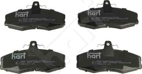 Hart 215 947 - Комплект спирачно феродо, дискови спирачки vvparts.bg