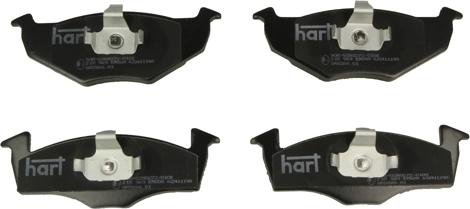 Hart 215 969 - Комплект спирачно феродо, дискови спирачки vvparts.bg