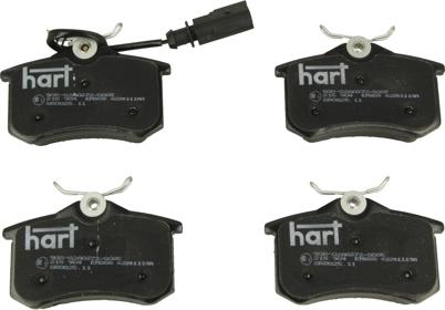 Hart 215 904 - Комплект спирачно феродо, дискови спирачки vvparts.bg