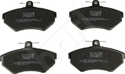 Hart 215 903 - Комплект спирачно феродо, дискови спирачки vvparts.bg