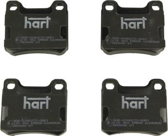 Hart 215 902 - Комплект спирачно феродо, дискови спирачки vvparts.bg