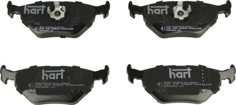 Hart 215 915 - Комплект спирачно феродо, дискови спирачки vvparts.bg