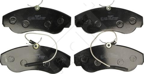 Hart 215 926 - Комплект спирачно феродо, дискови спирачки vvparts.bg
