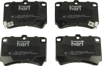 Hart 215 921 - Комплект спирачно феродо, дискови спирачки vvparts.bg