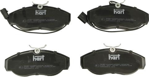 Hart 215 927 - Комплект спирачно феродо, дискови спирачки vvparts.bg