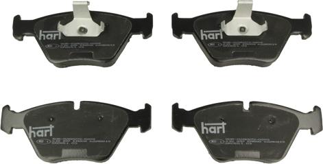 Hart 215 897 - Комплект спирачно феродо, дискови спирачки vvparts.bg