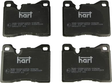 Hart 215 218 - Комплект спирачно феродо, дискови спирачки vvparts.bg