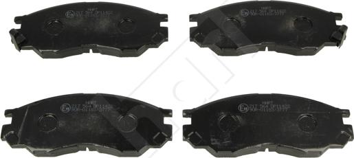 Hart 217 564 - Комплект спирачно феродо, дискови спирачки vvparts.bg