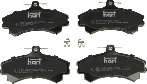 Hart 217 565 - Комплект спирачно феродо, дискови спирачки vvparts.bg