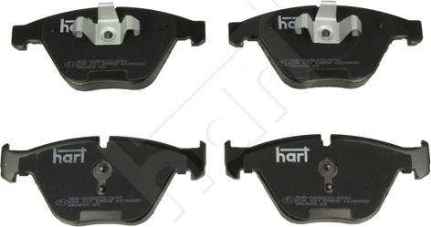 Hart 234 631 - Комплект спирачно феродо, дискови спирачки vvparts.bg