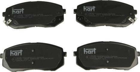 Hart 224 158 - Комплект спирачно феродо, дискови спирачки vvparts.bg