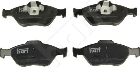 Hart 224 185 - Комплект спирачно феродо, дискови спирачки vvparts.bg