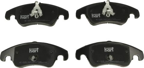 Hart 225 702 - Комплект спирачно феродо, дискови спирачки vvparts.bg