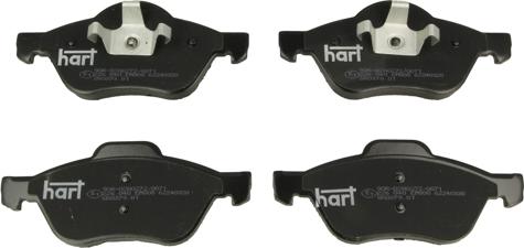 Hart 226 040 - Комплект спирачно феродо, дискови спирачки vvparts.bg