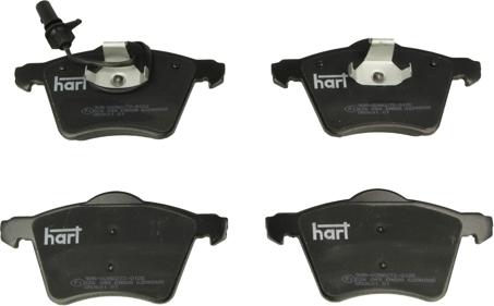 Hart 226 048 - Комплект спирачно феродо, дискови спирачки vvparts.bg