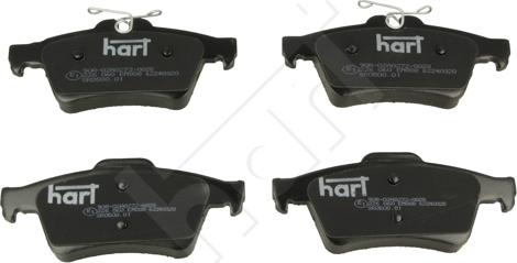 Hart 226 060 - Комплект спирачно феродо, дискови спирачки vvparts.bg