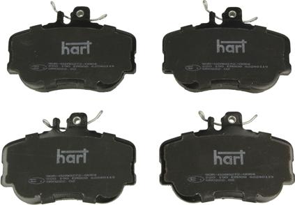 Hart 220 190 - Комплект спирачно феродо, дискови спирачки vvparts.bg